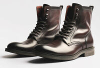 Imagem de Bota Masculina Cano Médio Couro Marrom Castor Barcelona Design | Bull Walk